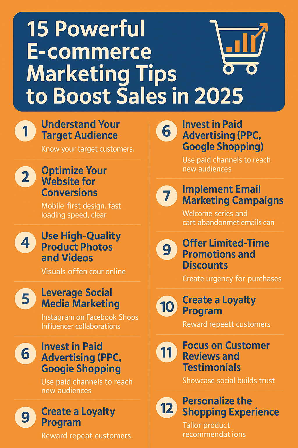 15 Powerful E-commerce Marketing Tips to Boost Sales in 2025